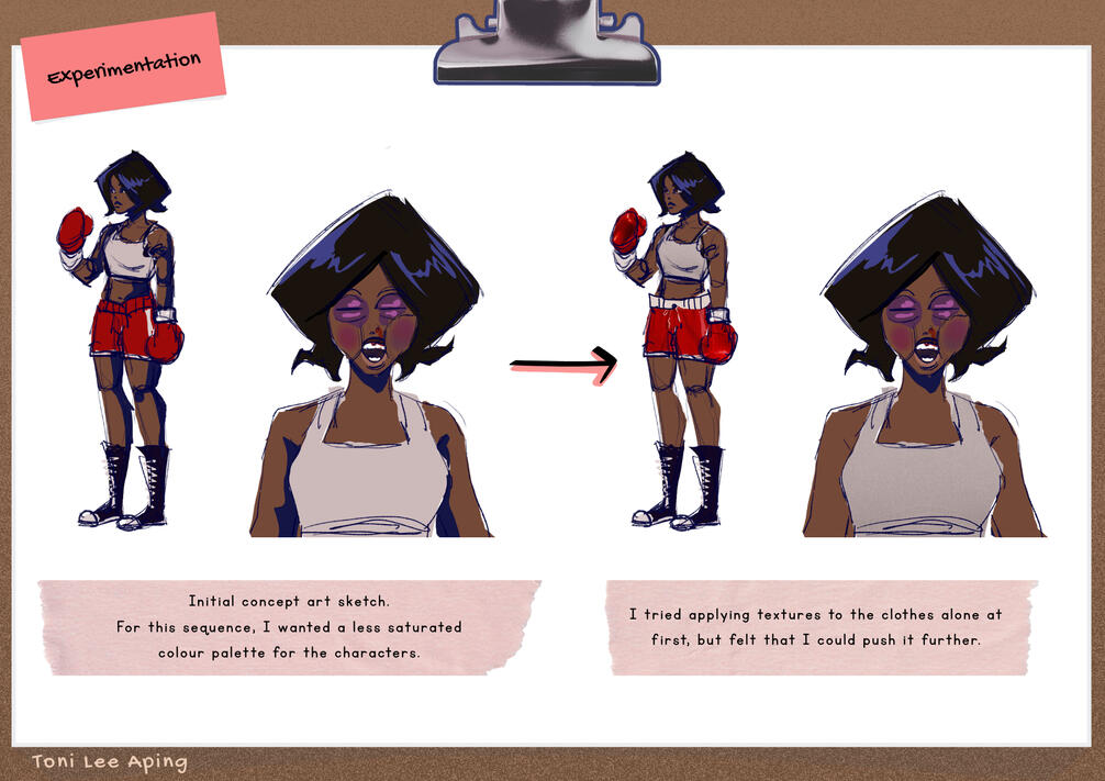 Boxing Sequence Concept Art